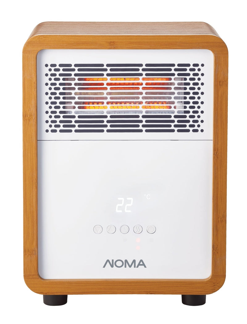 3-Setting Cabinet Heater with Child Lock, Quartz and Radiant Heating, Wood Grain Finish S1Q5