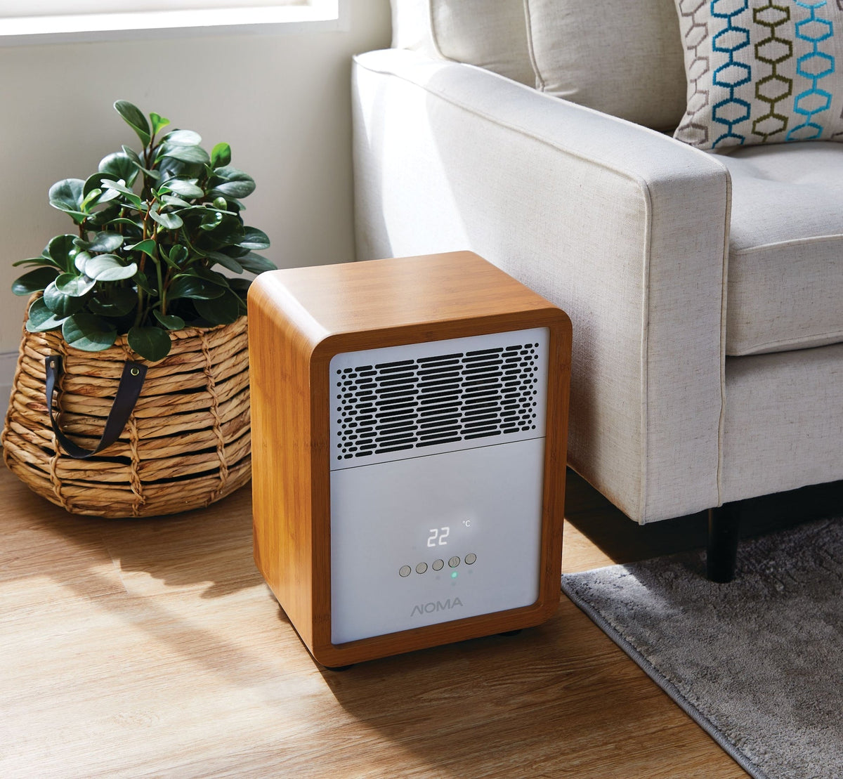 3-Setting Cabinet Heater with Child Lock, Quartz and Radiant Heating, Wood Grain Finish B5R4 - product image 7