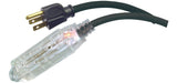 32-ft 10-in 14/3 Outdoor Extension Cord with 3 Grounded Outlets and Lighted End, Black Q5W6 - product image 4