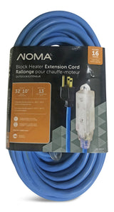 32-ft 10-in 16/3 13 Amp All-Weather Block Heater Cord with Lighted End, Blue W7G4 - product image 2