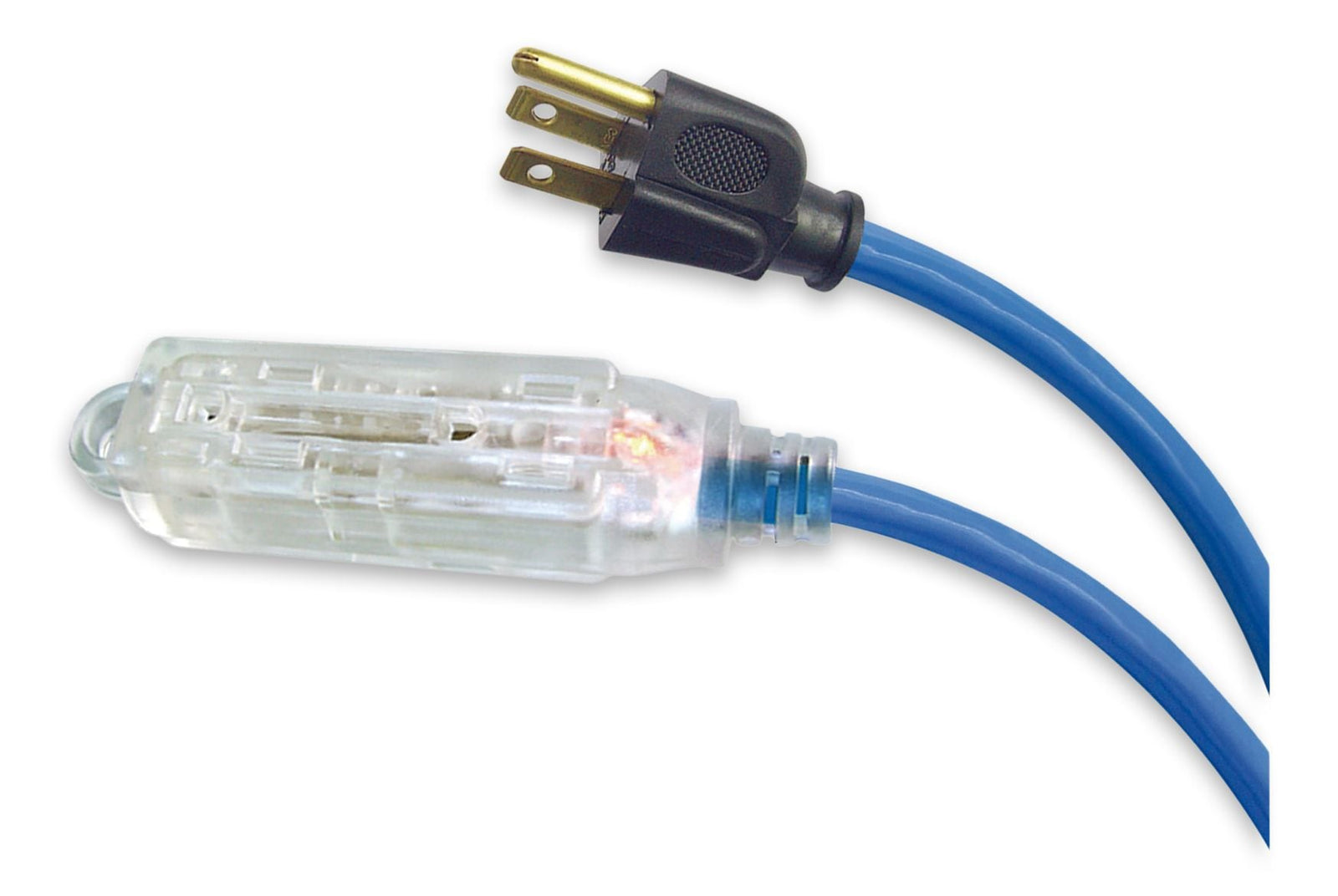 32-ft 10-in 16/3 13 Amp All-Weather Block Heater Cord with Lighted End, Blue W7G4 - product image 3