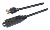 32-ft 10-in 16/3 Light Duty Extension Cord with 3 Grounded Outlets. Audio / Visual, Black P0J8 - product image 2