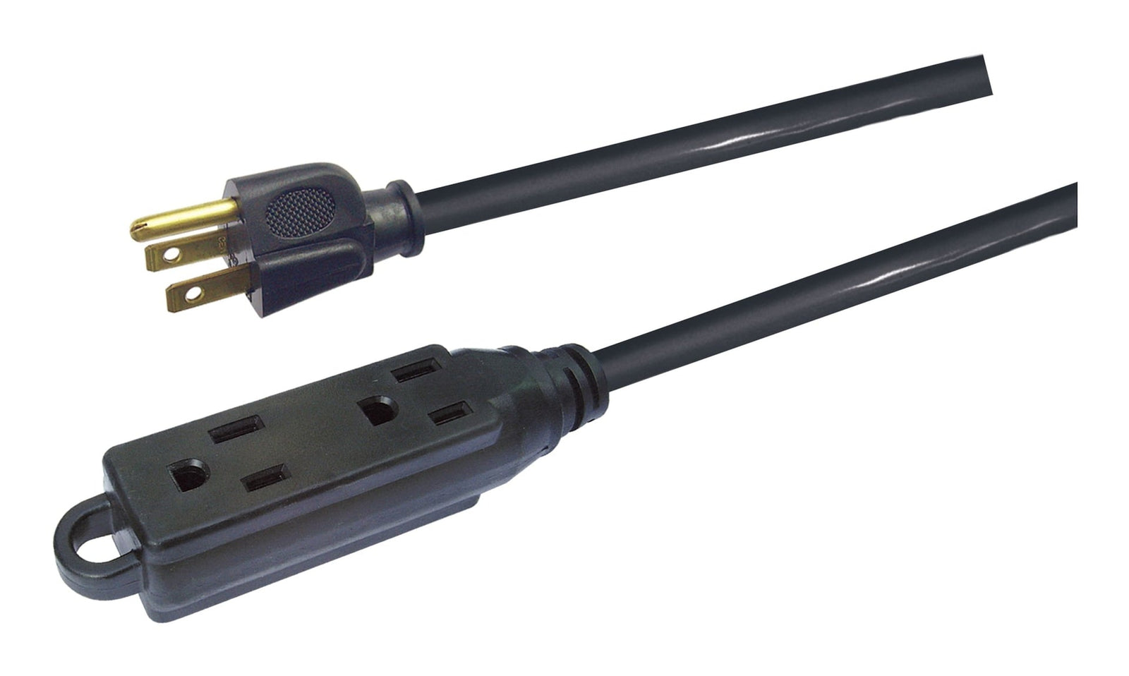 32-ft 10-in 16/3 Light Duty Extension Cord with 3 Grounded Outlets. Audio / Visual, Black P0J8 - product image 2