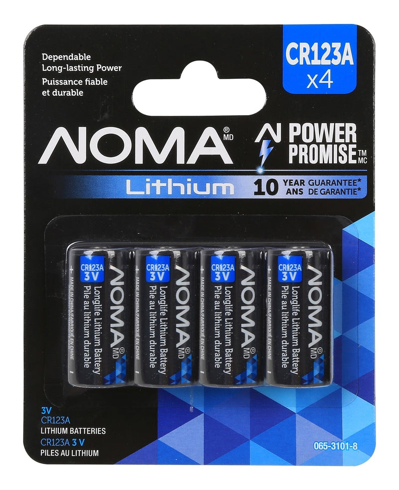 4-pk CR123 3V / 3 Volt Lithium Photo Batteries, Long Lasting X4E3