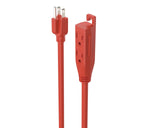 50-ft 16/3 Outdoor Extension Cord with 3 Grounded Outlets & Banana End, Orange Y9P6 - product image 2