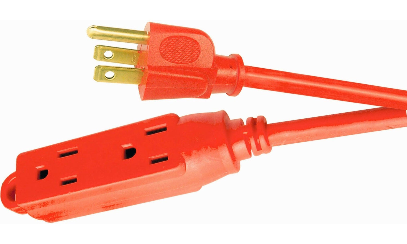 50-ft 16/3 Outdoor Extension Cord with 3 Grounded Outlets & Banana End, Orange Y9P6 - product image 4