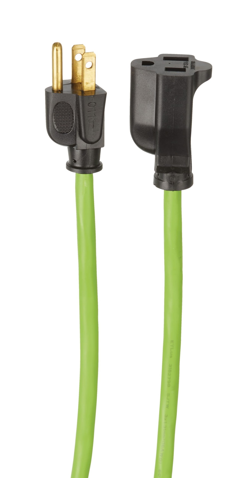 82-ft 16/3 Outdoor Extension Cord with Grounded Outlet, Lime Green U3Z0 - product image 4