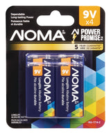 9V/9 Volt Alkaline Batteries, All Purpose, Long Lasting, 4-pk M9K8 - product image 1