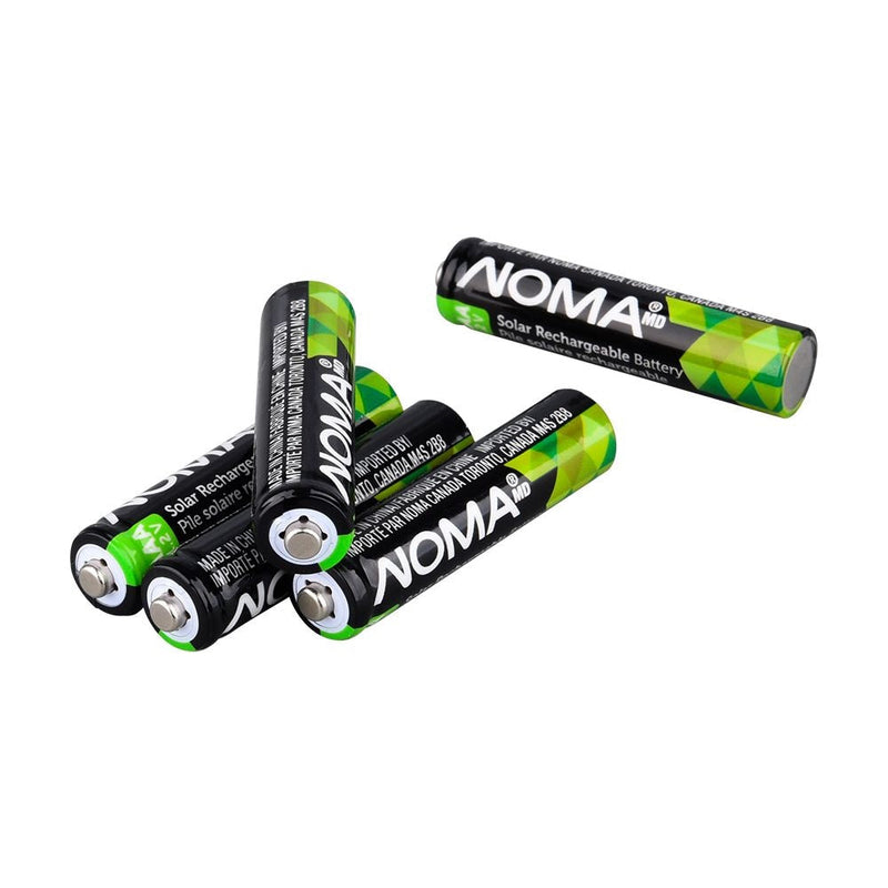 AAA Ni-MH 300mAh Rechargeable Batteries for Solar Lights, 1.2V, 4-pk J3H4