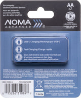 Advanced 2400 mAh USB C-Type Rechargeable Li-Ion Batteries, 2-pk U6Q8 - product image 6