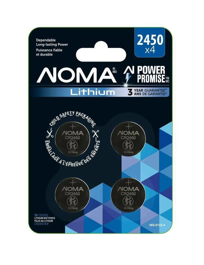 CR2450 Lithium Battery, Long-Lasting Power, 4-pc J6X5