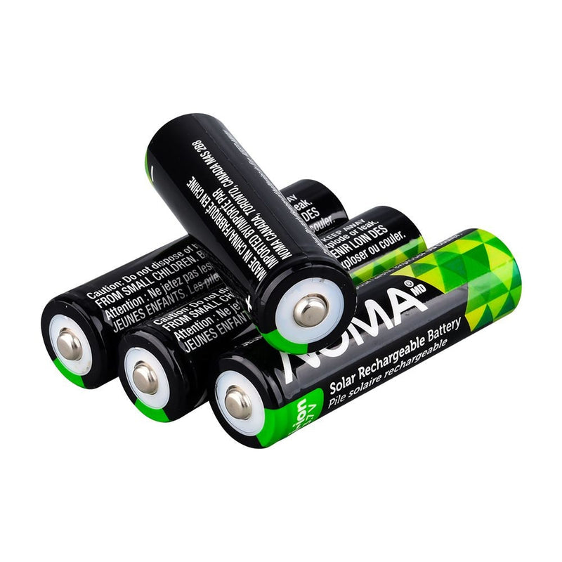 Li-ion 18650 2000mAh Rechargeable Batteries for Solar & Outdoor Lighting, 3.7V, 4-pk A5F9