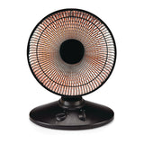 Oscillating Parabolic Dish Portable Radiant Electric Space Heater, 1000W, Black O8K8 - product image 1