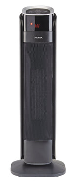 Oscillating Tower Ceramic Heater withRemote Control & Thermostat, 1500W, Black, 24-in V5Y8 - product image 2