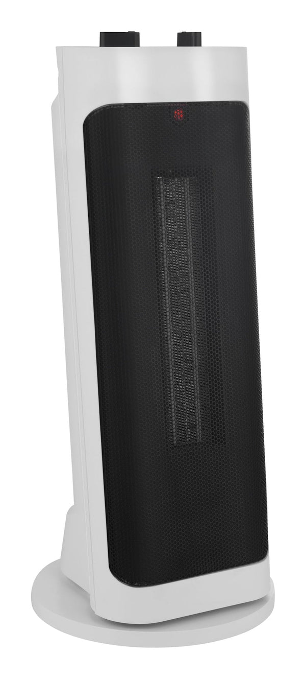Oscillating Tower Ceramic Space Heater withThermostat, 1500W, White, 18-in Q5R2