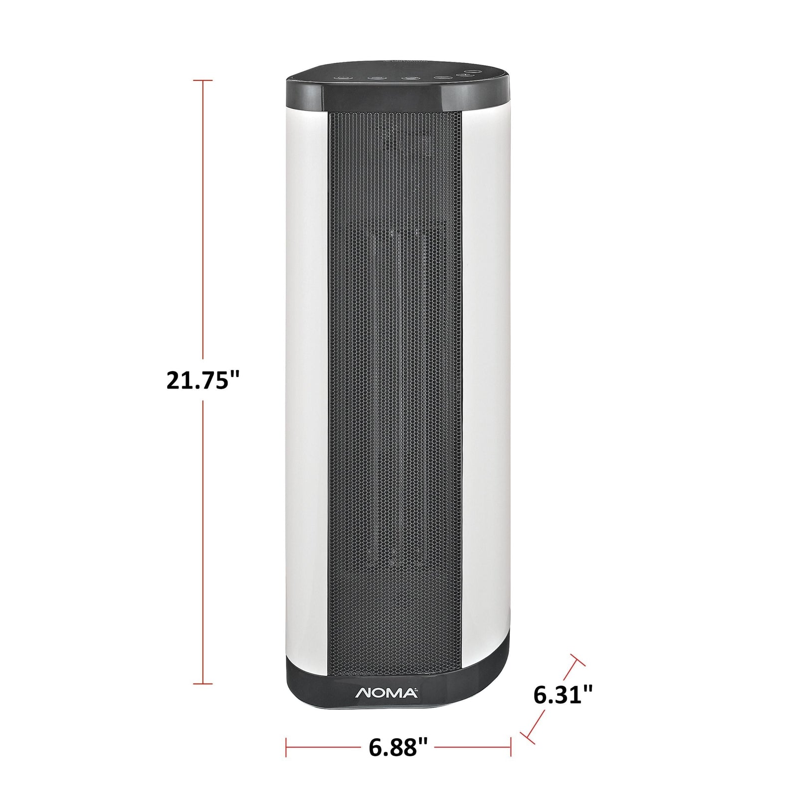 Oscillating Tower/Baseboard Heater withRemote Control & Thermostat, 1500W, White V5A7 - product image 4