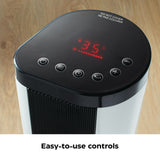 Oscillating Tower/Baseboard Heater withRemote Control & Thermostat, 1500W, White D0Q4 - product image 5