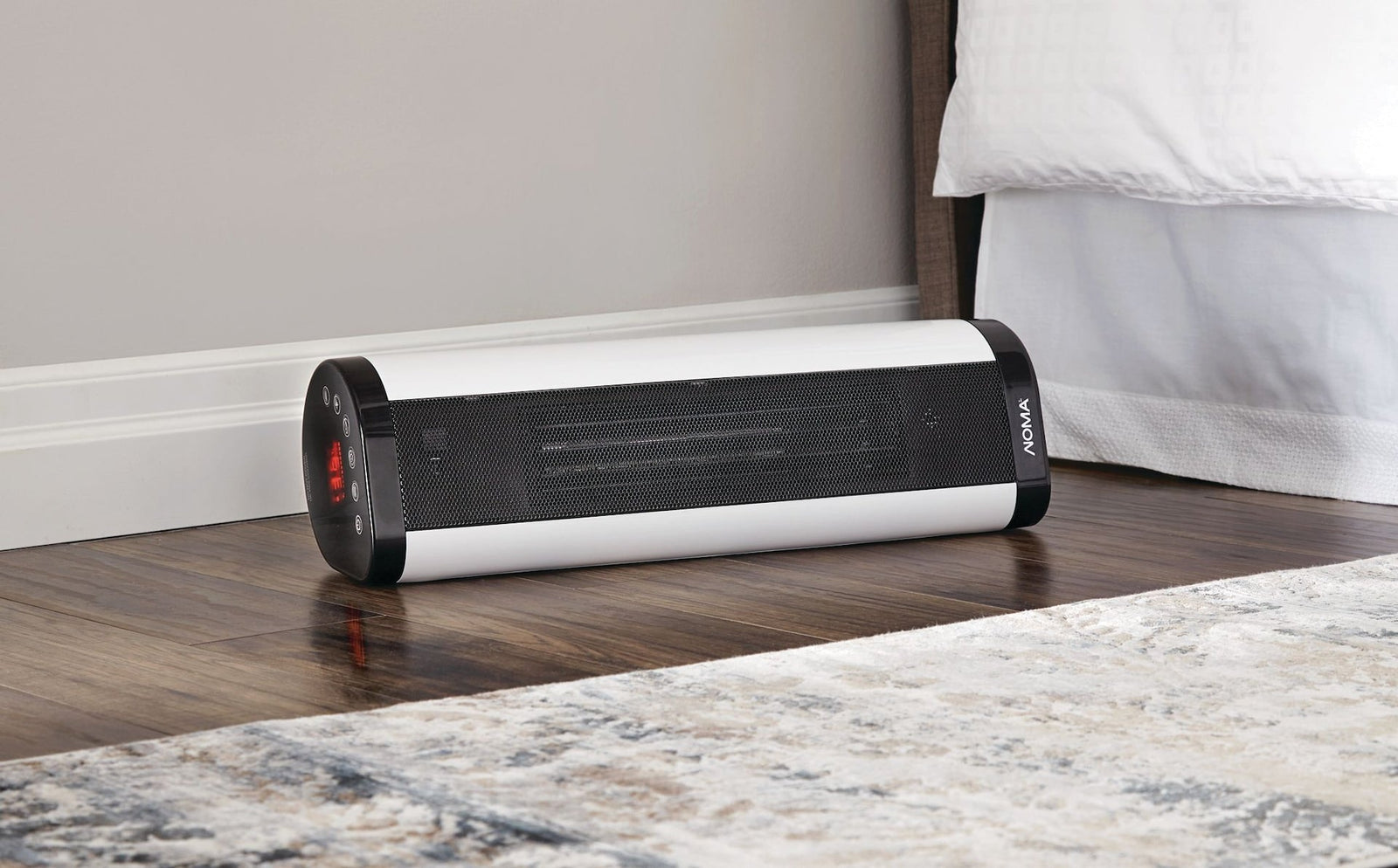 Oscillating Tower/Baseboard Heater withRemote Control & Thermostat, 1500W, White V5A7 - product image 7