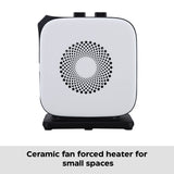 Portable Oscillating Portable Ceramic Space Heater withThermostat, 1500W, White K4U6 - product image 7