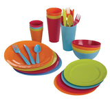 Acrylic Colourful Dinner Set, 33-pc C0R7 - product image 1