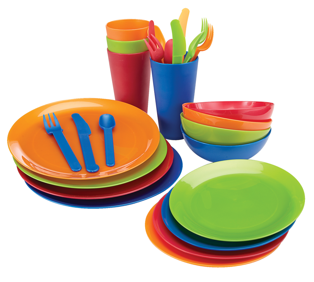 Acrylic Colourful Dinner Set, 33-pc Q7A5 - product image 2