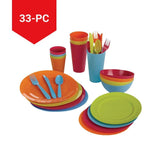 Acrylic Colourful Dinner Set, 33-pc C0R7 - product image 3