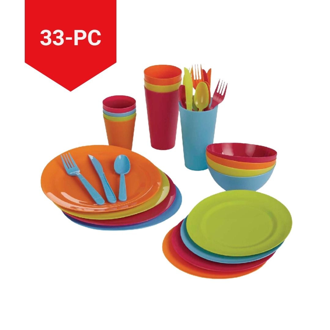Acrylic Colourful Dinner Set, 33-pc C0R7 - product image 3