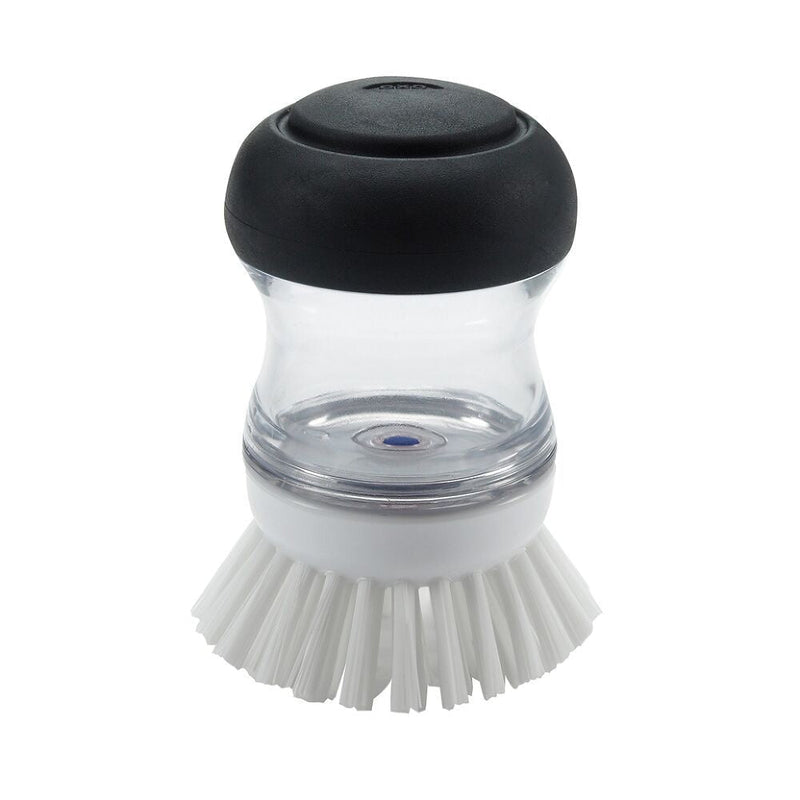 Refillable No-Mess Soap Dispensing Palm Cleaning Brush W2F2