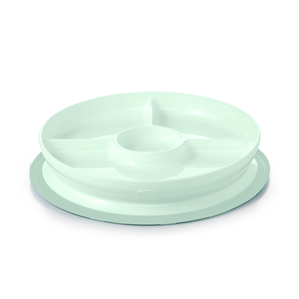 Tot Stick & Stay Divided Plate, Opal A3M8 - product image 1