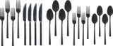 Belvedere Stainless Steel Flatware Set, Serves 4, 20-pc, Black D7D6 - product image 3