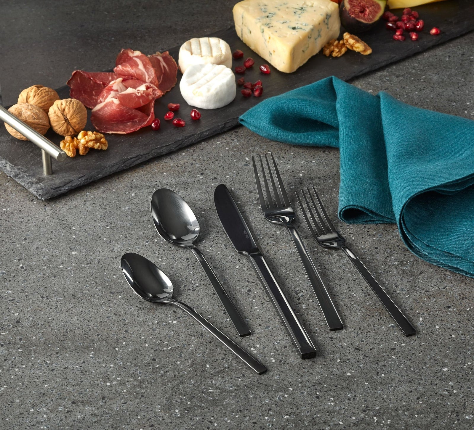 Belvedere Stainless Steel Flatware Set, Serves 4, 20-pc, Black D7D6 - product image 6