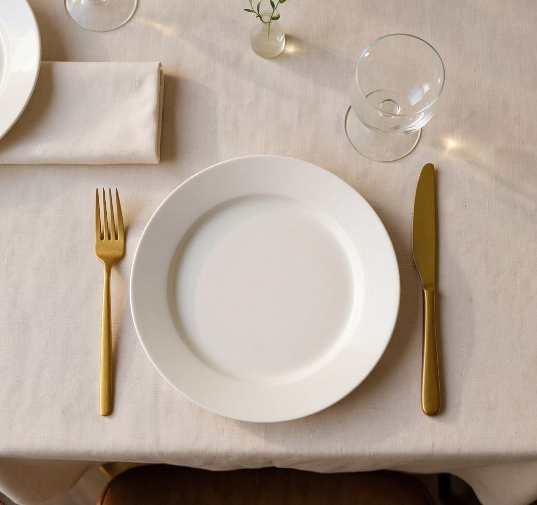 Chelsey Satin Gold Finish Slim Round Stainless Steel Flatware Set, Serves 4, 20-pc S7J4 - product image 2