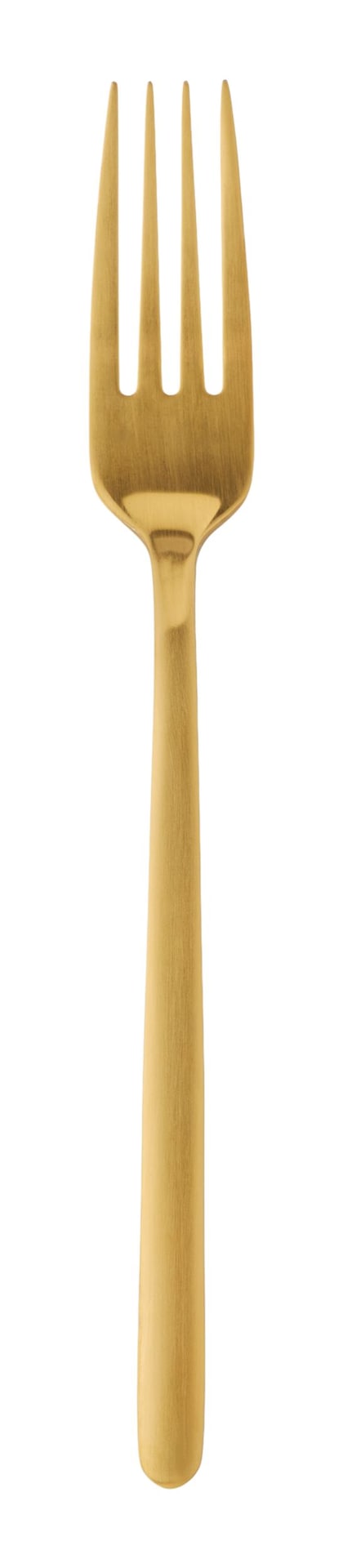 Chelsey Satin Gold Finish Slim Round Stainless Steel Flatware Set, Serves 4, 20-pc S7J4 - product image 5