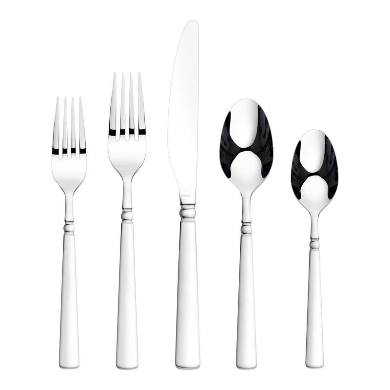 Collar Banded Flatware Set, Serves 4, 20-pc G0O4