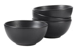Dorset All-Purpose Stoneware Bowl, Oven Safe, 4-pk, Black Reactive F6X8 - product image 1
