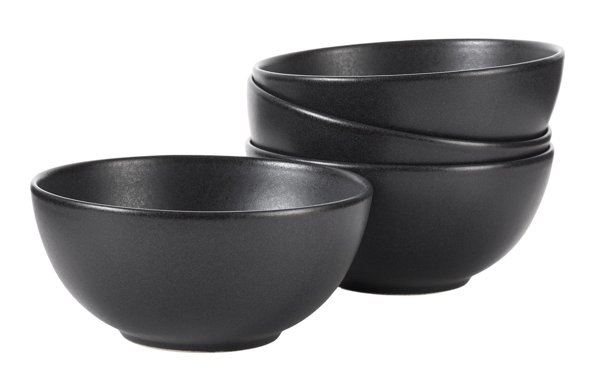 Dorset All-Purpose Stoneware Bowl, Oven Safe, 4-pk, Black Reactive F6X8 - product image 1