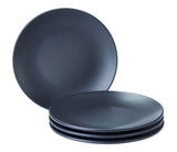 Dorset Stoneware Side Plate Set, Oven Safe, 4-pk, Black Reactive B5N0 - product image 1