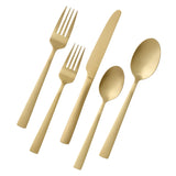 Summerside Champagne Matte Stainless Steel Flatware Set, Serves 4, 20-pc K2G2 - product image 1