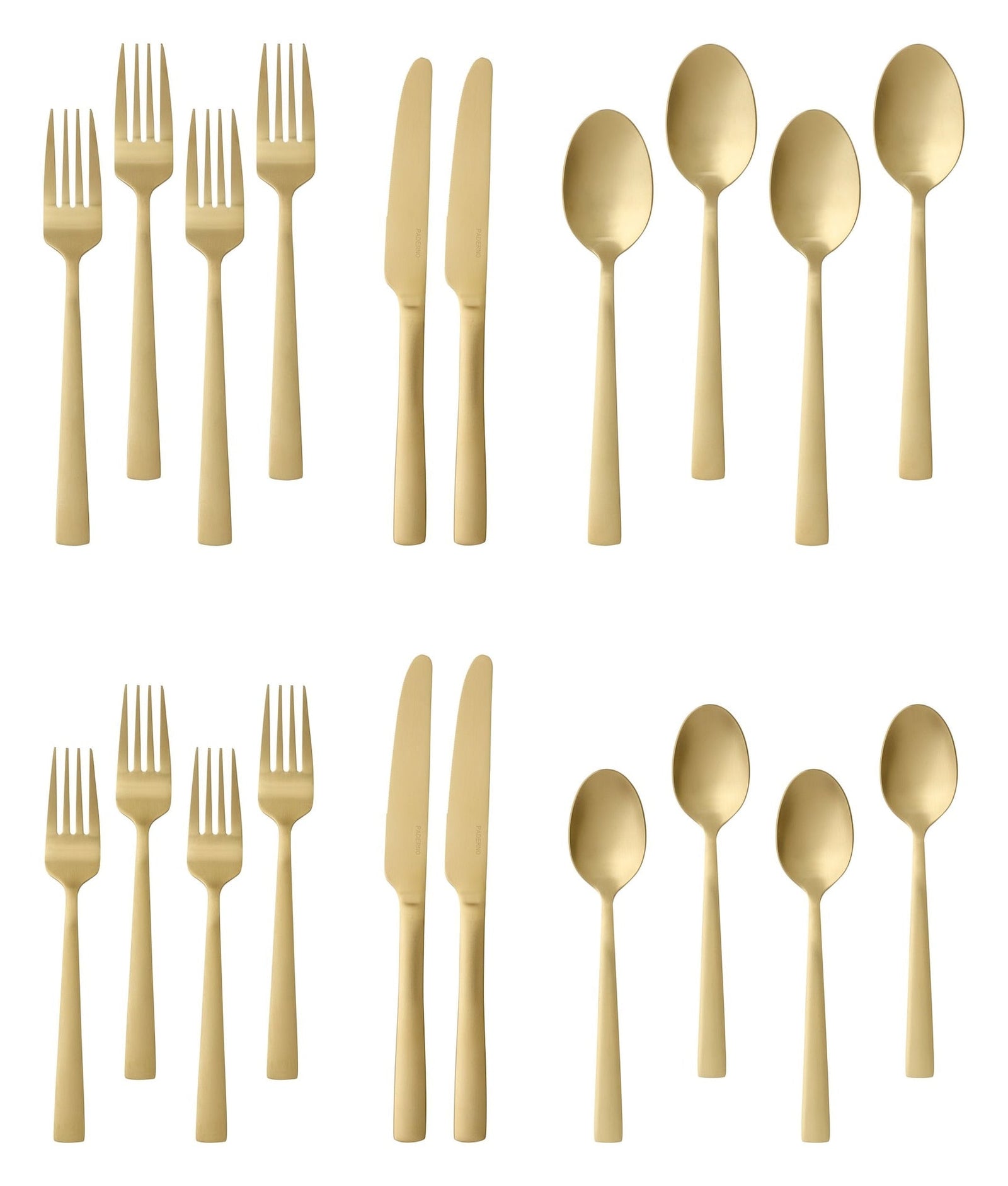 Summerside Champagne Matte Stainless Steel Flatware Set, Serves 4, 20-pc K2G2 - product image 3