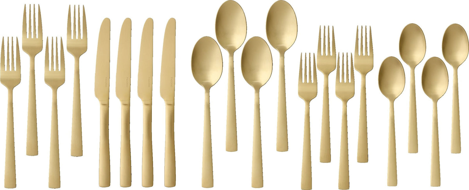 Summerside Champagne Matte Stainless Steel Flatware Set, Serves 4, 20-pc K2G2 - product image 4