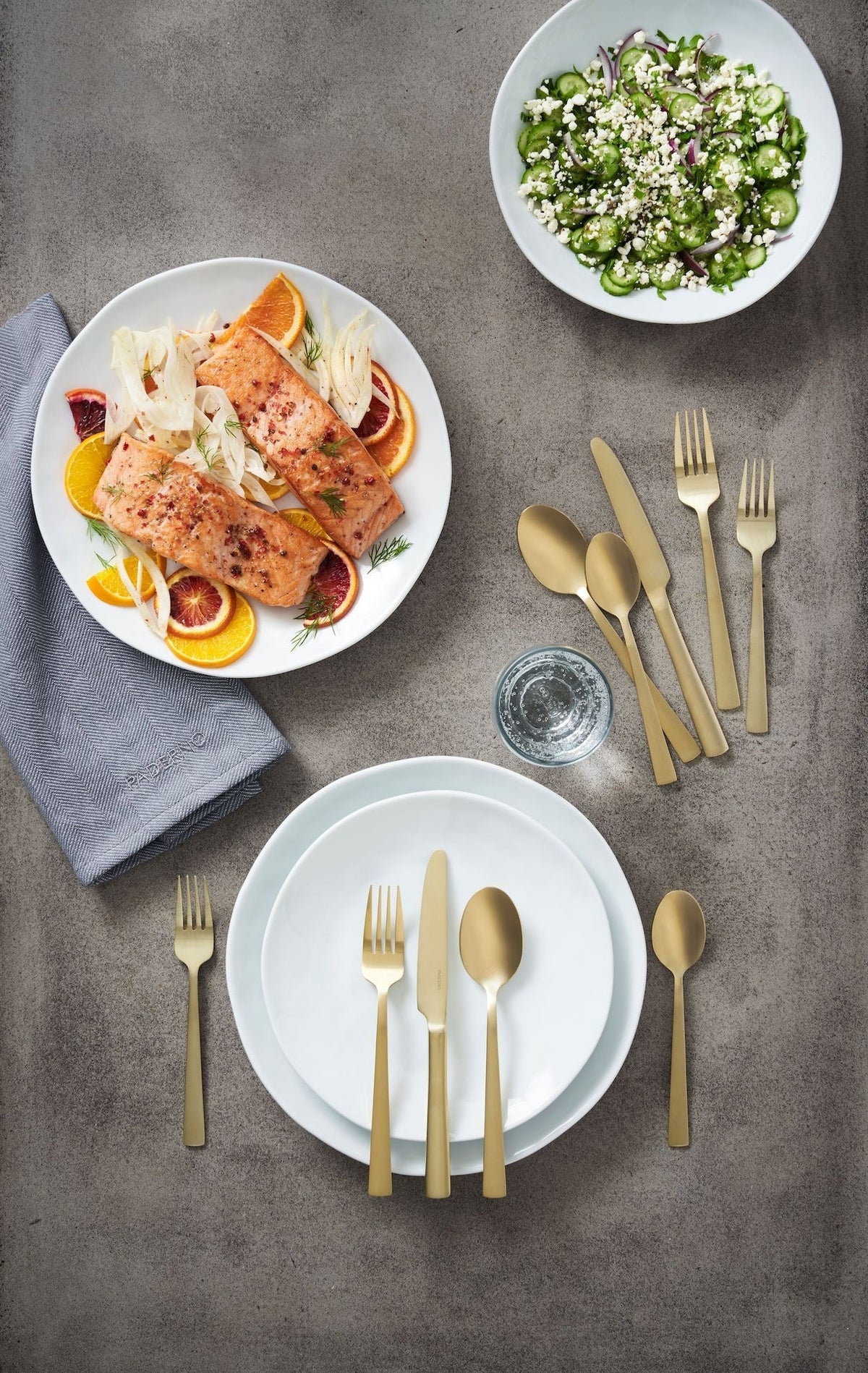 Summerside Champagne Matte Stainless Steel Flatware Set, Serves 4, 20-pc Z0S1 - product image 5