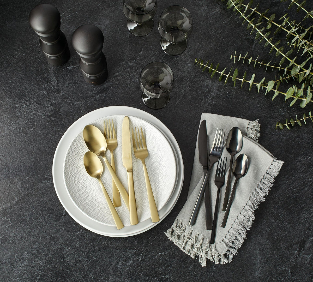 Summerside Champagne Matte Stainless Steel Flatware Set, Serves 4, 20-pc Z0S1 - product image 7