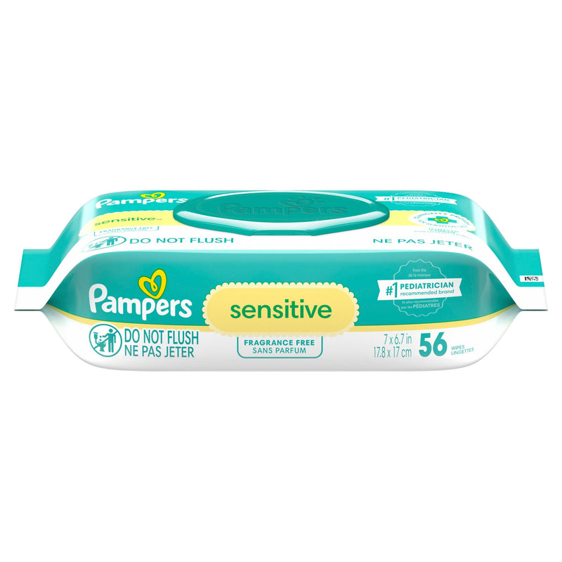 Sensitive Baby Wipes 1X Pop-Top, 56 Count J1M5
