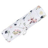 Cotton Muslin Baby Swaddle Blanket, Jungle Lotus T7A1 - product image 1
