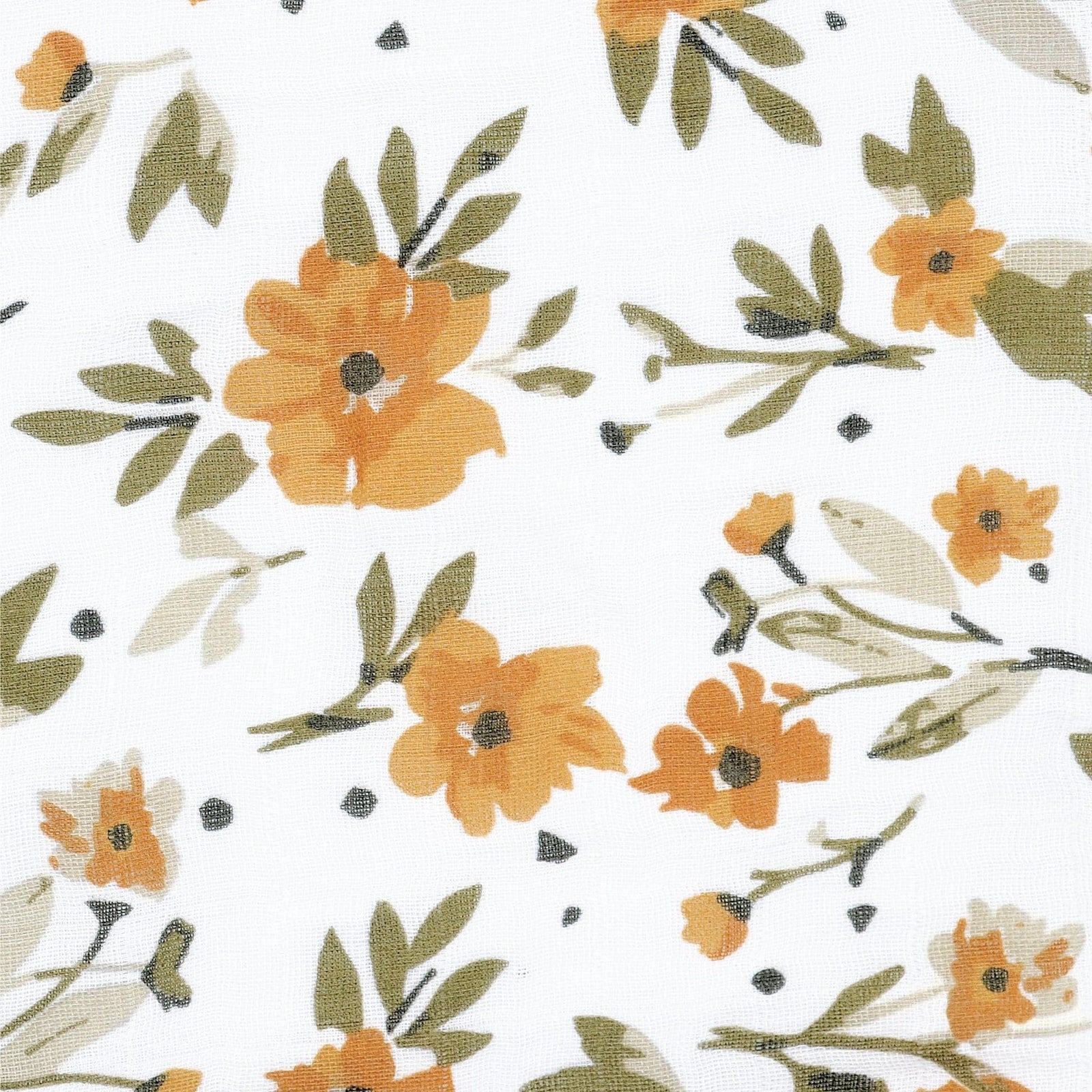 Cotton Muslin Baby Swaddle Blanket, Marigold W6A2 - product image 1