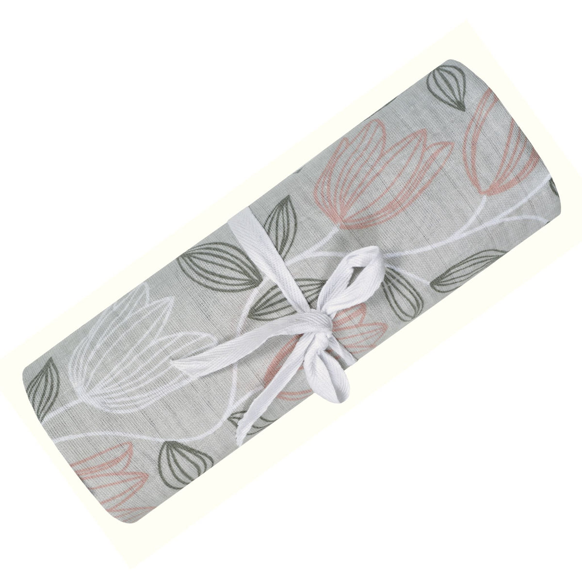 Cotton Muslin Baby Swaddle Blanket, Tulips Z4N5 - product image 1