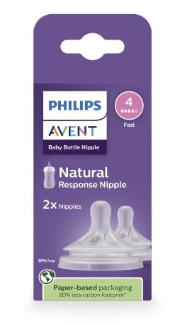Response Nipple Flow 4 for 3M+, 2-pk E9J1