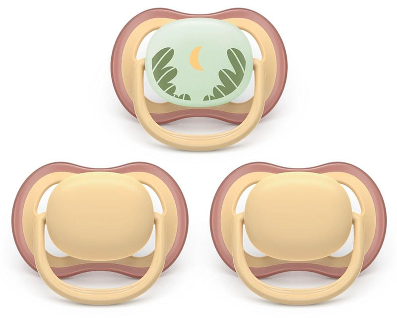 Ultra air Pacifier 0-6 Months All Day, Yellow, 3-pk X9O3