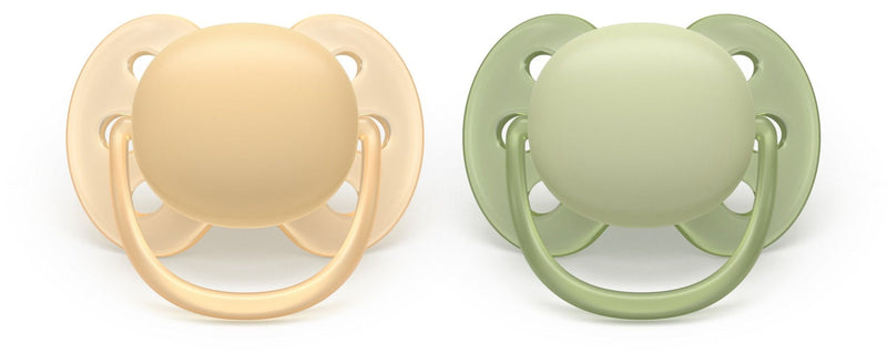Ultra Soft Beige Pacifier for 6-18M, 2-pk Q3U5