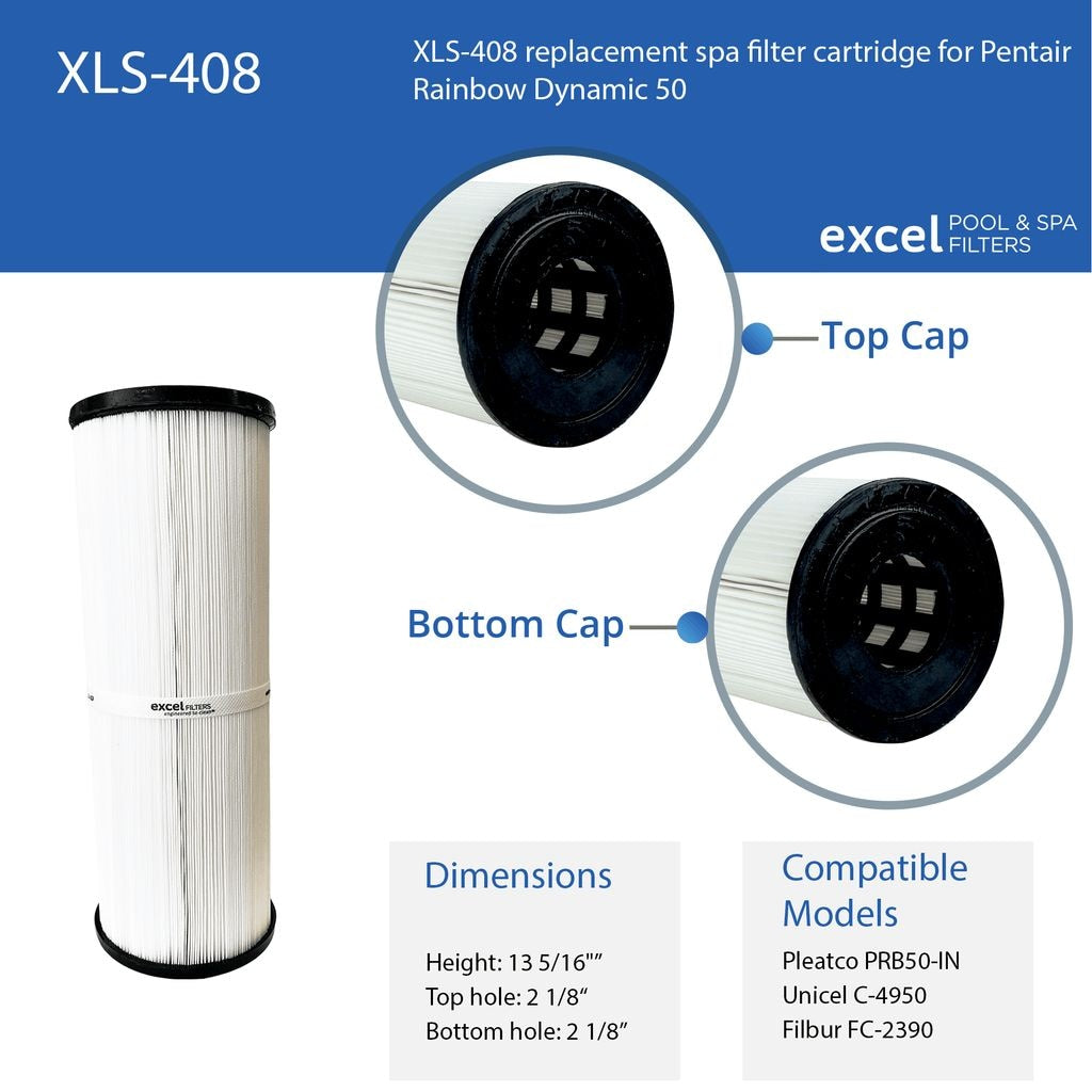Spa Filter, Unicel C4950, Pleatco PRB50IN 50-ft T2O4 - product image 4